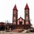 Rmai katolikus (Vrs) templom - A jellegzetes szak-balatoni vrs homokkbl emeltk a 20. szzad els harmadban