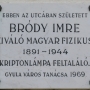 Brdy Imre-emlktbla